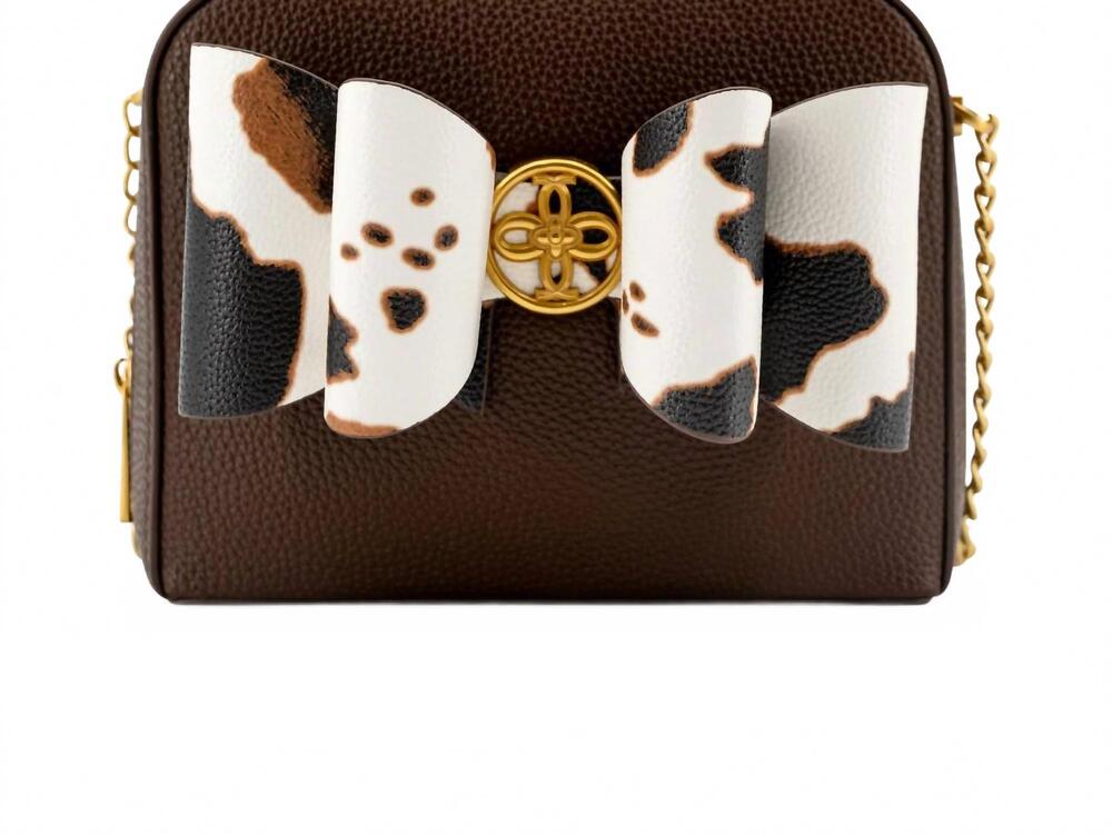 NEW LIKE DREAMS women's moo bow mini crossbody bag in brown
